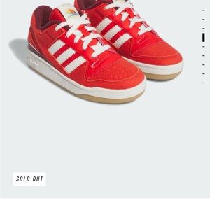 Adidas Forum Low Shoes Kids Bright Red
